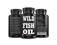 Wild Fish Oil Triple-Strength Omega 3 with Triglyceride DPA DHA & EPA | Burpless, Non-GMO, Gluten-Free & Purity-Tested - Nature's Heart, Brain & Joint Support (120 Softgels))
