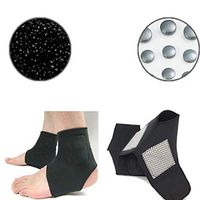 Lessonmart Hot 1 Pair Self-Heating Tourmaline Far Infrared Magnetic Therapy Ankle Care Belt Support Heel Brace Massager Foot Health Care
