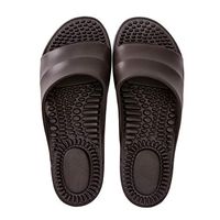 Deerway Acupressure Massage Slippers Therapeutic Reflexology Sandals for Foot Acupoint Massage Shiatsu Arch Pain Relief Non-Slip Shoes Bath Shower (9.5-10 M US Women/8.5-9 M US Men, Black)