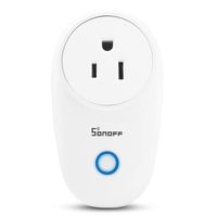 WiFi Smart Socket, Sonoff Smart Plug Switch Wireless Remote Control, Schedule/Timer Function, compatible with Alexa Google Home/Nest
