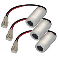 Three PLC Lithium 3V 1200mAh Computer Backup Batteries, Replacements For Allen Bradley 1745-B1, Allen Bradley A-40840-512-01, Allen Bradley B9631T Dantona COMP-295, Eternacell B9631T