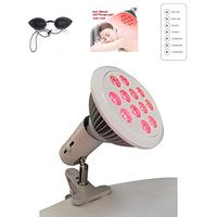 LXT PANDA Red Light Therapy Lamp with Pulse Function, 24W LED Light Therapy Device, 660nm Red and 850nm Combo Red Light Bulb for Skin and Pain Relief.