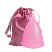 Menstrual Period Cups for Women Beginner, Menstrual Period Cup Sterilizer, Wear for 12 Hours - Soft, Flexible, Reusable Medical-Grade Silicone (S)