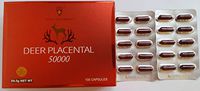 Shelano Deer Placental 50000mg 100 Capsules Placenta Australian Made