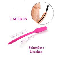 10 Speed Modes Handheld Soft Silicone Víbrânting Urěthral Sounding Stimulator P-ë&nǐs Waterproof Inserts-Plúg Másságër