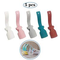Yimeezuyu Lazy Shoe Helper Shoe Lifting Helper Shoe Horn Wear Shoe Helpers Easy on Easy Off Travel Shoehorn Shoe Helper for Men, Women and Kids(5 Pcs)