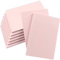 SGHUO 8 Pcs 4"x6" Pink Rubber Carving Blocks for Stamp Soft Rubber Crafts, Soft and Easy to Carve