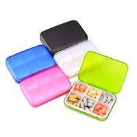 Travel Pill Medicine Case, 5 Pcs Pill Boxes Organizer Vitamin Sorter Daily Medication Reminder Waterproof 6 Compartments Pill Dispensers Portable Lightweight Vitamin Container Daily