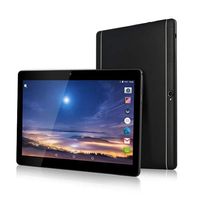 Android 8.1 Tablet 10 inch with Sim Card Slots 2GB RAM 32GB ROM Octa Core 3G Unlocked GSM Phone Tablet PC Built in WiFi Bluetooth GPS Metal Black