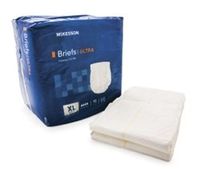 MCKESSON Incontinent Brief McKesson Tab Closure X-Large Disposable Heavy Absorbency (#BRULXL, Sold Per Bag)