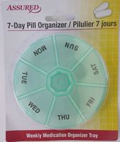 Daily Pill Organizer, Pill Box, Pill Case, Weekly Pill Organizer, Pill Container, Daily multivitamin Green by The Pecan Man