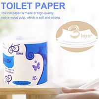 1 Rolls Toilet Paper,Silky & Smooth Soft Professional Series Premium 3-Ply Toilet Paper,Bathroom Kitchen Toilet Tissue Paper, Strong and Highly Absorbent Hand Towels for Daily Use (White)