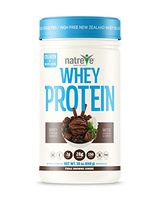 Natreve New Zealand Whey Isolate Protein Powder - Gluten Free Non-GMO Grass Fed Protein with Amino Acids (Fudge Brownie Sundae)