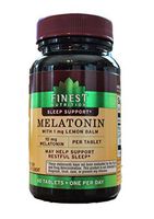 Finest Nutrition - 10 Mg Melatonin with 1 Mg Lemon Balm - One Per Day - 60 Tablets by Finest Nutrition