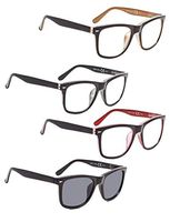READING GLASSES 4 pack Large Lenses include Sunshine Readers +1.50