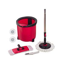 WXQ-XQ Mop and Bucket Cleaning Set Single Barrel Washing And Dehydrating 2 In 1 Hand Pressure Red
