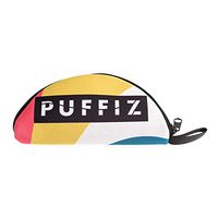 PUFFIZ Pocket 100% Cotton Zippered Canvas Tool Bag Pouch with Hanging Loop Unique Design Multi-Purpose Heavy Duty Tool for Men Women Smart Assorted Colored Clutch Storage Organizer (Rasta)