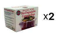 Norpro Bio-Degradable COMPOST BAGS 50 count Pail/Bin Refill 6 Liter Bag 2-Pack
