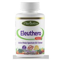Paradise Herbs Eleuthero, 60 Vegetarian Capsules