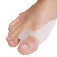 Bunion Corrector and Big Toe Separator, Jupitoo 2 Pairs Gel Bunion Pad Cushion Toe Corrector Straightener Spacer for Pain Relief from Crooked Toes, Friction, Pressure, Hallux Bunions