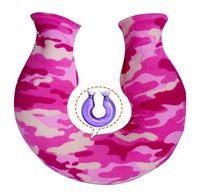 U-Shape Classic Rubber Hot Water Bottle & Soft Cover,for Neck Relaxation, H3