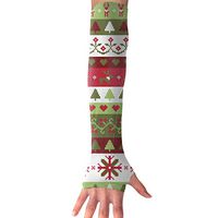 FRS Ltd Unisex Cooling Arm Sleeves Cartoon Christmas UV Sun Protection Arm Perfect for Cycling Basketball Football Outdoor Activities (1 Pair)