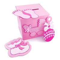 Adorox 3D Version Baby Shower Wishing Well Card Box Decoration (Girl)