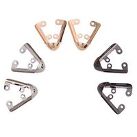 Holibanna 3 Pairs High Heel Protectors Iron High Heel Tip Cover for Womens Shoes (Gold, Silver, Black)