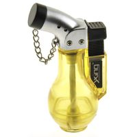 Gizga Portable Wine Bottle Shaped Refillable Butane Jet Lighter Cigarette Cigar Lighter -Yellow