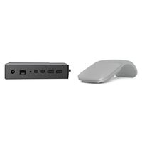 Microsoft Surface Dock (Compatible with Surface Book, Surface Pro 4, and Surface Pro 3) with Surface Arc Mouse - Light Grey bundle