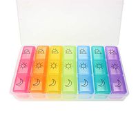 Encell Portable Daily Travel Medicine Planner Box 3 Time A Day 7 Days Organizer Box for Pill Vitamin Prescription Medication