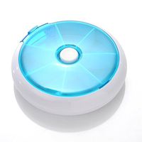 COJOY Portable Round 7 Day Medicine Pill Vitamin Box Case Container Dispenser Medicine Vitamin Storage Holder