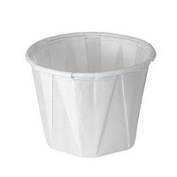 Solo Foodservice 075-2050 Treated Paper Pleated Soufflé Portion Cup, 75 oz, White, 2 Packs of 250 Cups