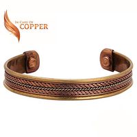 Copper Therapy 100% Pure Copper Magnetic Bracelet Arthritis Pain Relief, Treatment Healing for Men and Women