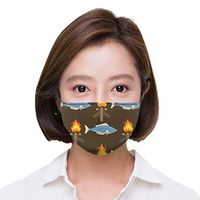 SARMY Fire Bonfire Breathable Mask for Men and Women with Adjustable Earloop