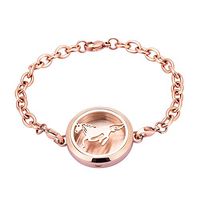 memorial jewelry Essential Oil Diffuser Bracelet,Aromatherapy Locket Bracelets with 12 Color Pads - Aries