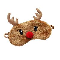 Funbase Cute Sleep Mask Eye Mask for Women Comfortable Blindfold for Traveling (Elk2)