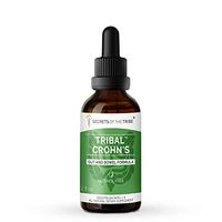 Tribal Crohn's Alcohol-Free, Glycerite Slippery Elm, Parsley, Marshmallow, Turmeric, Frankincense, Green Tea. Tincture, Herbal Extract Gut and Bowel Formula 2 OZ