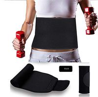 Amara Waist Trimmer Belt,Adjustable Sweating Sports Belt Sliming Belt Sweating Belt Yoga Belt Fat Burner Accelerates Weight Loss Waist Trainer Belt 11623cm,Black