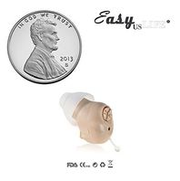 Compact Size Small,Beige Color,in-The-Canal (ITC), New Digital Hearing Amplifier, Clearly Technology, Interchangeable, Suitable for Men and Women, Trademark: Easyuslife