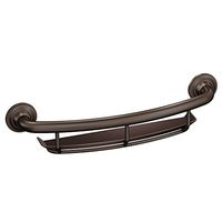 Moen R2356DOWB Home Care 16-Inch Grab Bar with Shelf, Oil Rubbed Bronze