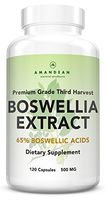 Premium Boswellia Serrata Extract | 500mg 120 Veggie Capsules | Standardized 65% Boswellic Acids with AKBA | Natural Ayurvedic Supplement (Indian Frankincense) for Inflammation and Joint Pain Relief*