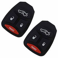 KeylessOption Replacement Keyless Entry Remote Ignition Key Rubber Button Pad Repair Fix (Pack of 2)