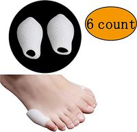 Lingssss Tailor's Bunion Bunionette Corrector and Bunion Relief Pain on Little Baye Toe Bunion Guard Shield Cushion, 6 Piece Pinky Toe Bunion Sleeve Brace Pad Prevention Treatment Home without Surgery