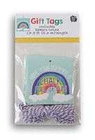 Gift Tags with Baker's Twine Included - 30 Count (Rainbow)