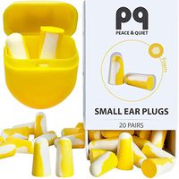 PQ Small Ear Plugs for Sleep - 20 Earplugs for Sleeping on Your Side, with Holding Case! Noise Cancelling Ear Plugs & Noise Reduction Earplugs - 32 dB
