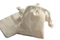 Nakpunar Cotton Drawstring Muslin Bags 4" x 6" - Pack of 24 - Wedding, Party, Jewelery Favor Bags