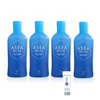 Asea Redox Water - Cell Signaling Supplement - 32 FL OZ per Bottle Plus Sample Gift of 10 ML Renu 28 Redox Gel (4)