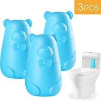 Automatic Toilet Bowl Cleaner, Toilet Tank and Bathroom Cleaning System, Blue Cleaning with Plant Scent (3-Pack)