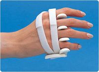 LMB Soft Core Wire-Foam Ulnar Deviation Splint, Right Size: Avg.-L Male 3&3/8"; - 3 3/4"